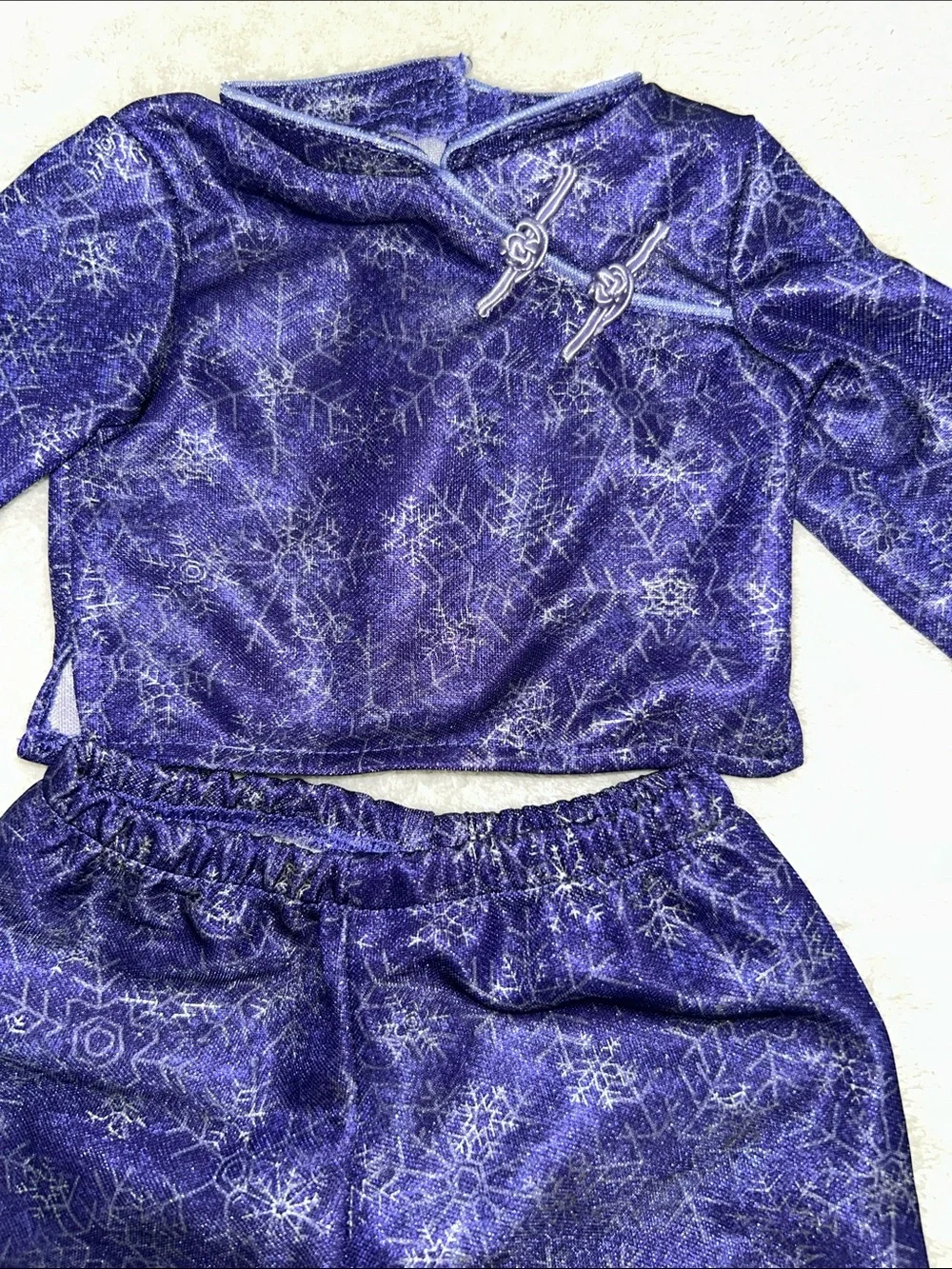American Girl Snowflake Satin PJ’s